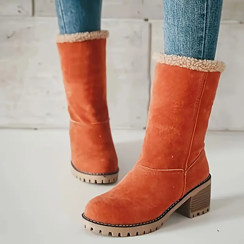 LISELLE | BOTTES D'HIVER PLUSH-LINÉES-PLATEFORME-ANCRE