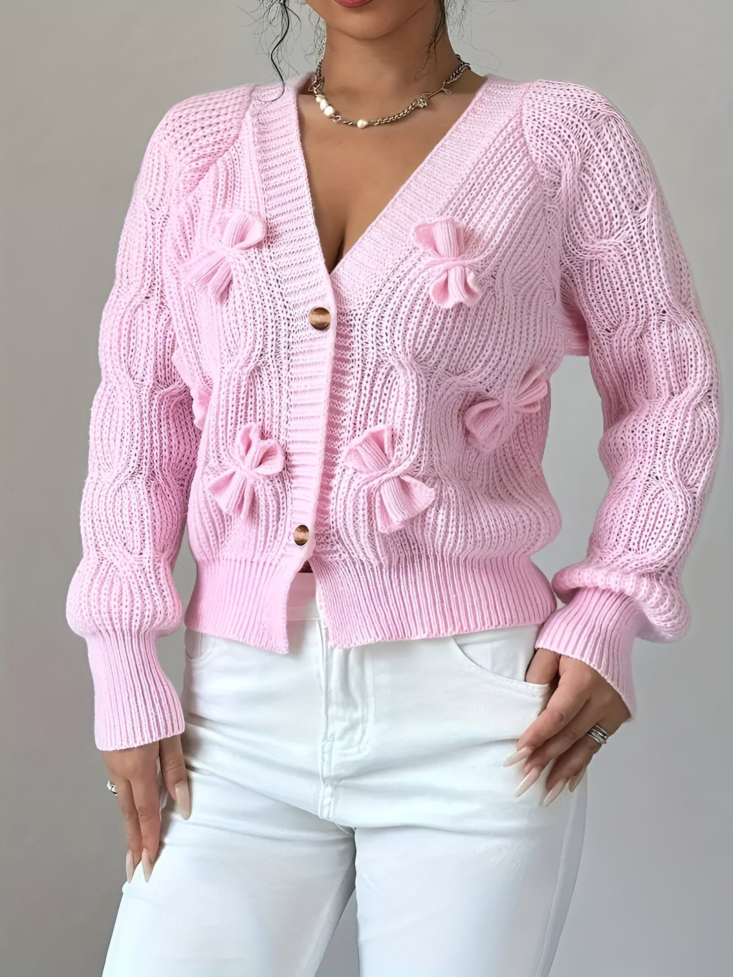 Darcy | Féminin Cardigan en tricot élégant