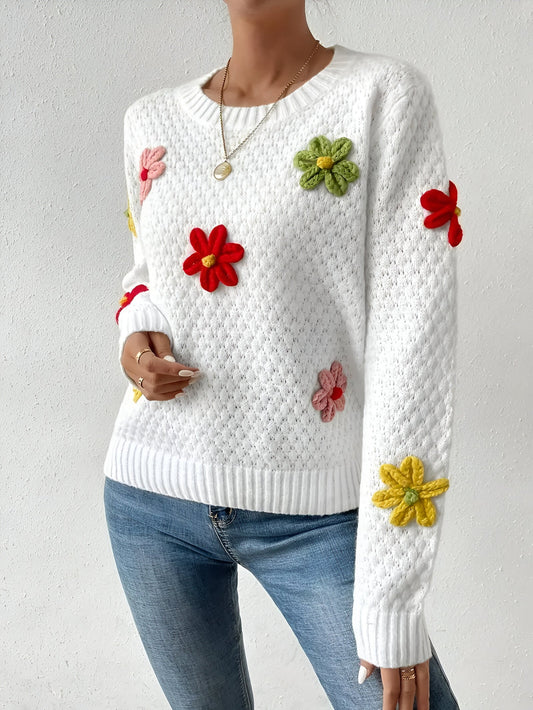 Finley | Élégant pull à motif floral