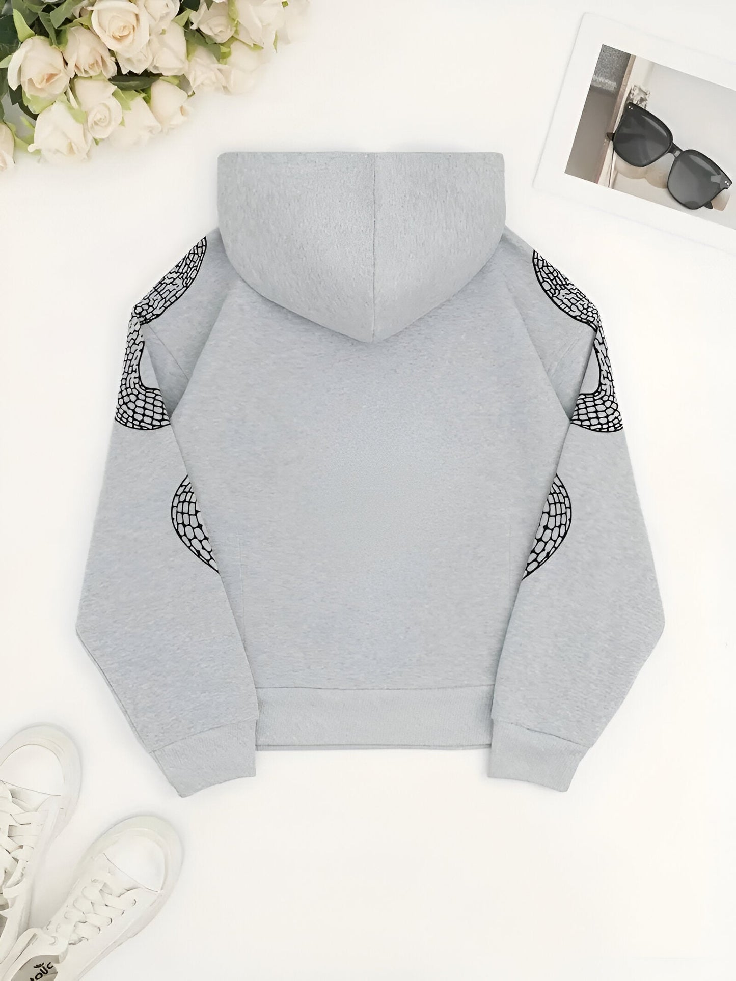 Faustina | Hoodie stylé avec un imprimé serpent