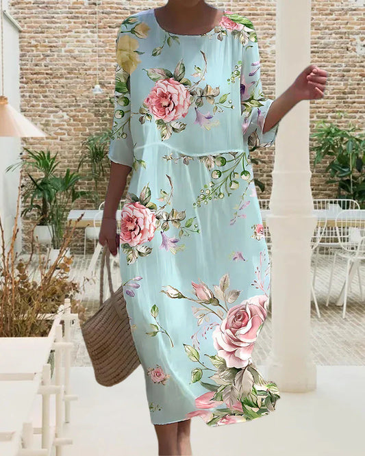 Elizabeth - Robe décontractée à motif floral