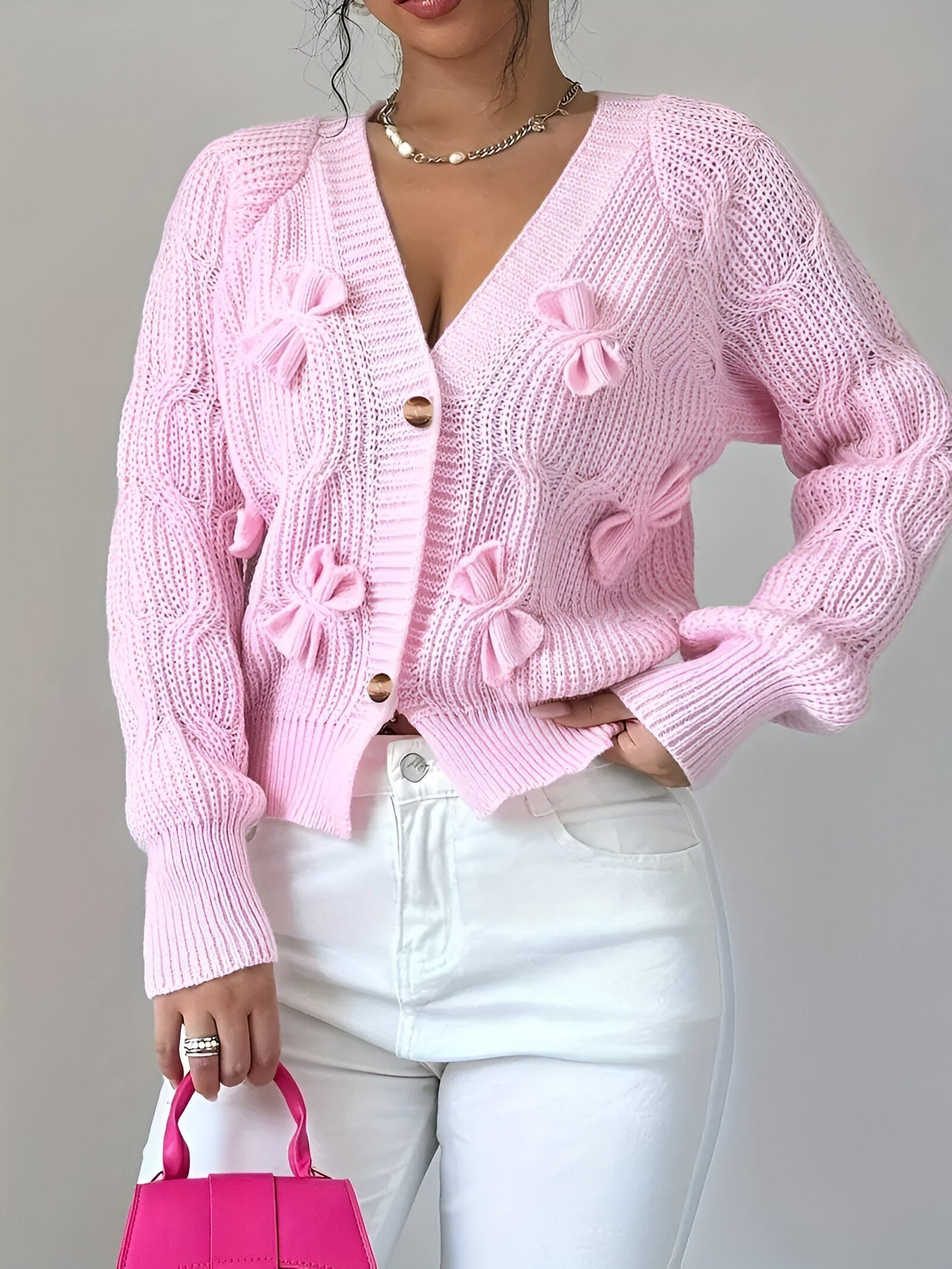 Darcy | Féminin Cardigan en tricot élégant