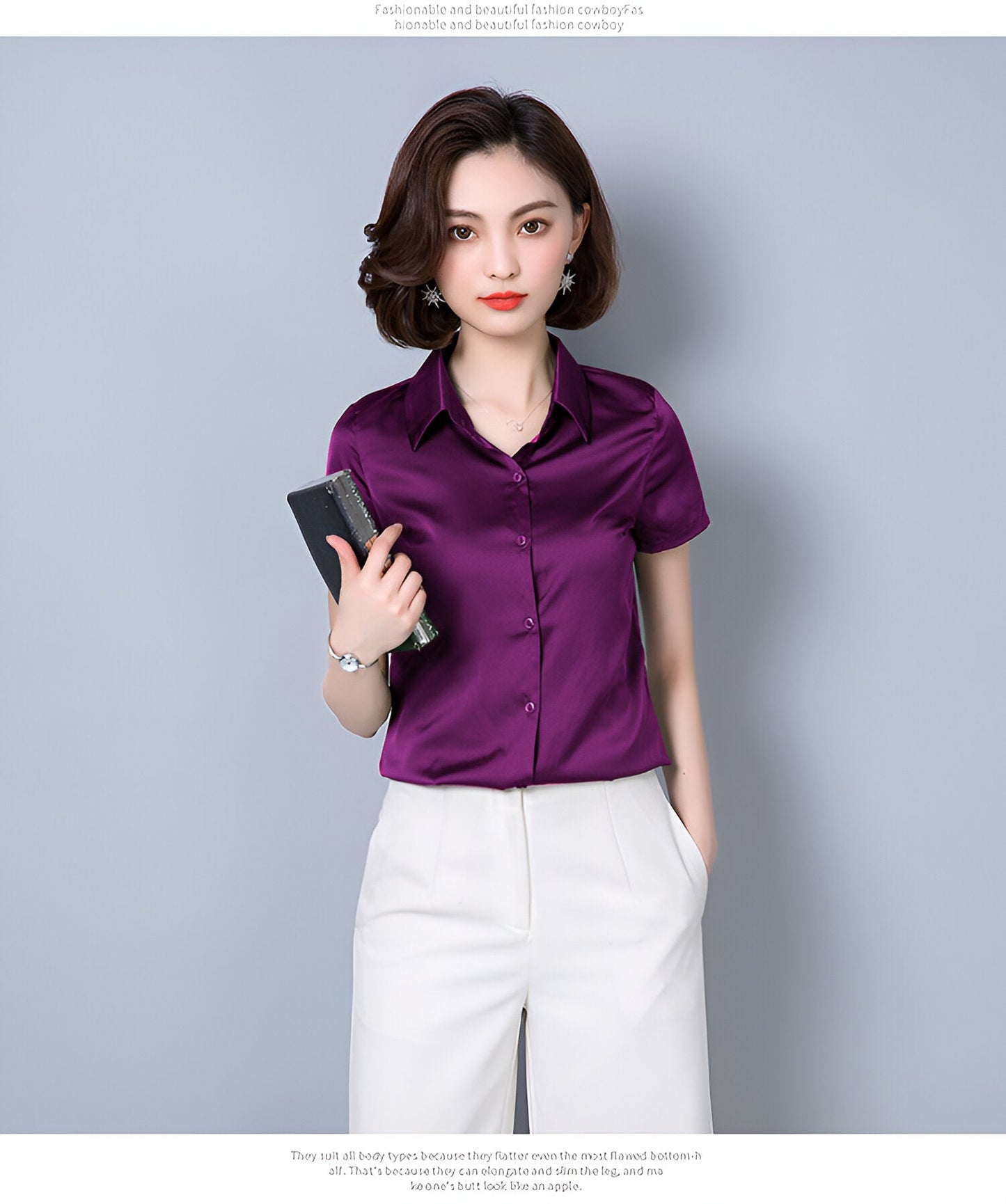 Ailko | Blouse de luxe en satin et soie