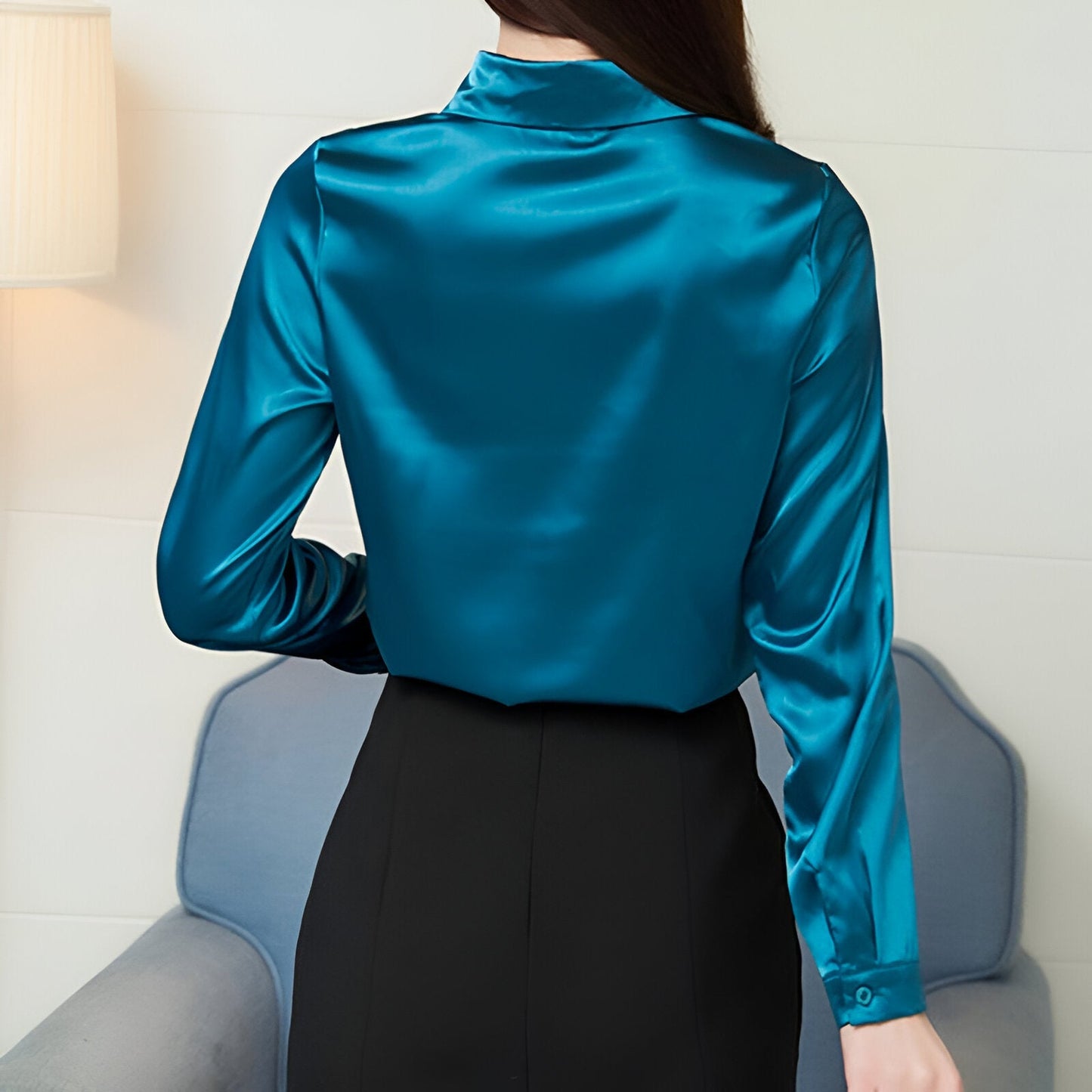 Ailko | Blouse de luxe en satin et soie