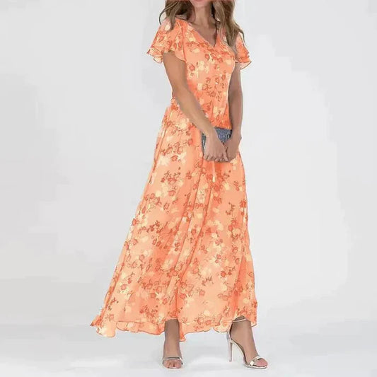 Josephine - Longue robe d'été à motif floral